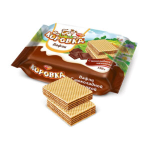 Вафли "Коровка" с шоколадной начинкой